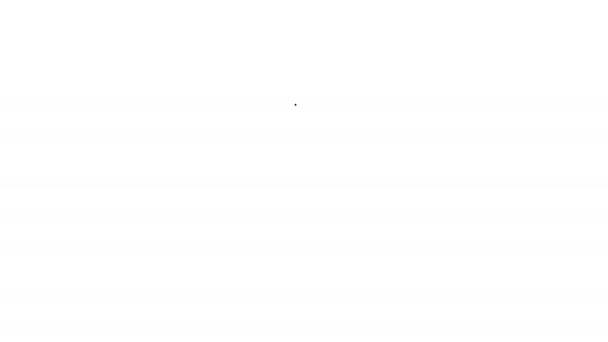 Panneau noir accrochant icône de ligne sur fond blanc. Convient pour les publicités bar, café, pub, restaurant. Animation graphique de mouvement vidéo 4K
 - Séquence, vidéo