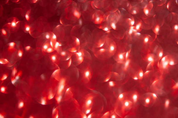 Christmas red abstract bokeh background. - Foto, Imagem