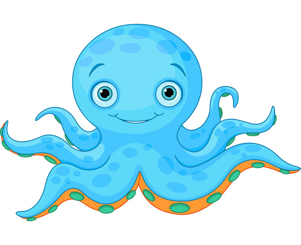 Cute Octopus - Διάνυσμα, εικόνα