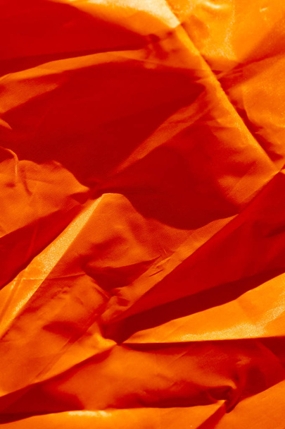 Orange Polyester Makro abstrakten Hintergrund Kunst in hochwertigen Drucken Produkte - Foto, Bild