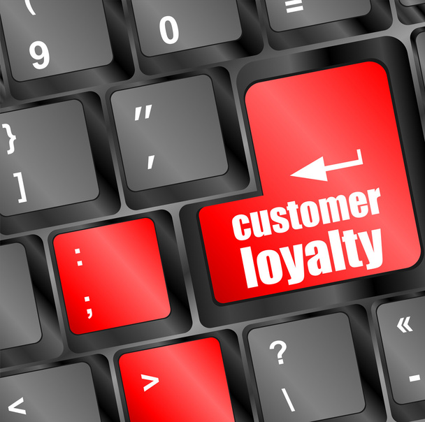 кнопка клавіатури з словом лояльності клієнтів
 - Фото, зображення
