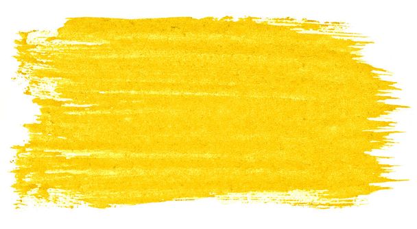 Vibrant Yellow watercolor abstract background, stain, splash paint, stain, divorce. Vintage paintings for design and decoration. With copy space for text. - Photo, Image
