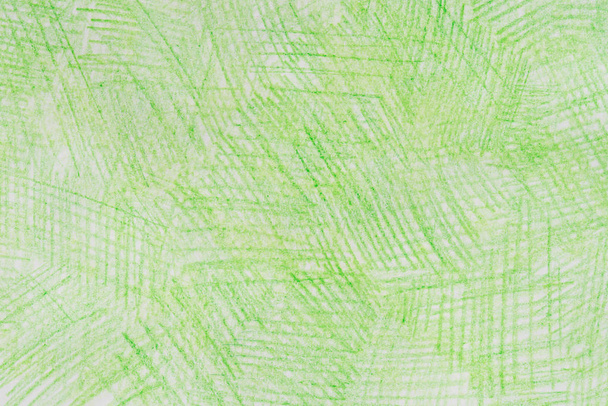 green crayon doodles on paper background texture  - Photo, Image