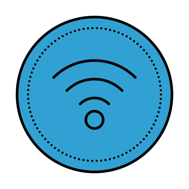 волны Wi-Fi сигнал изолированный значок
 - Вектор,изображение