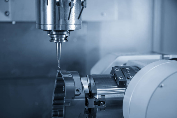 The 5-axis CNC milling machine machined the automotive parts . - Fotó, kép