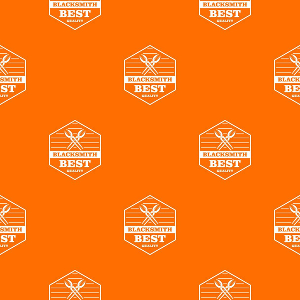 Quality blacksmith pattern vector orange - Вектор,изображение