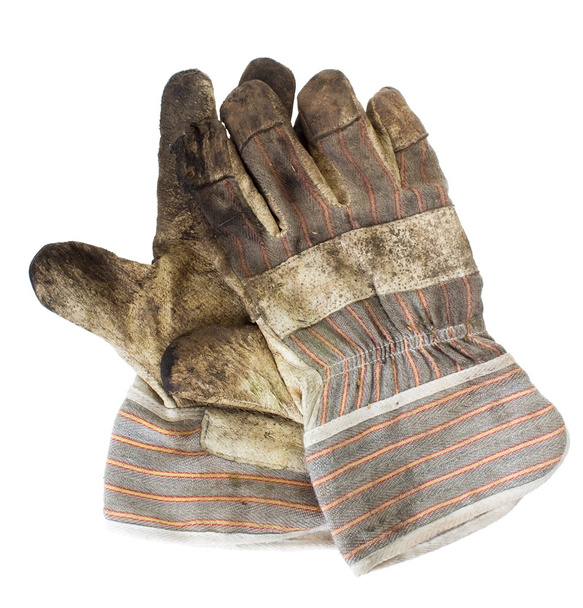 schmutzige Handschuhe - Foto, Bild