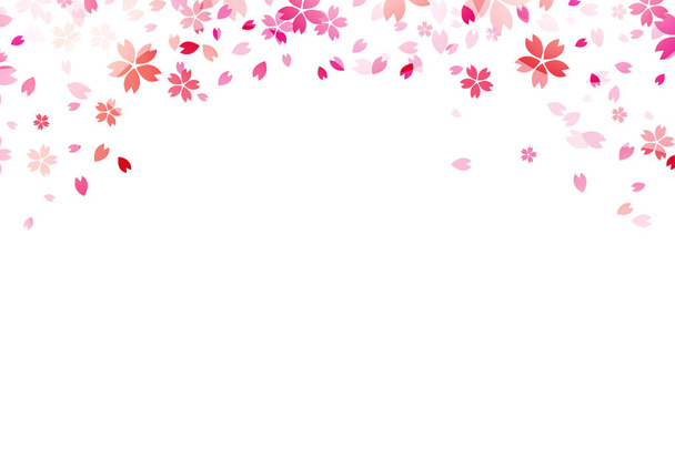 Sakura flores fondo. Ilustración vectorial
. - Vector, Imagen