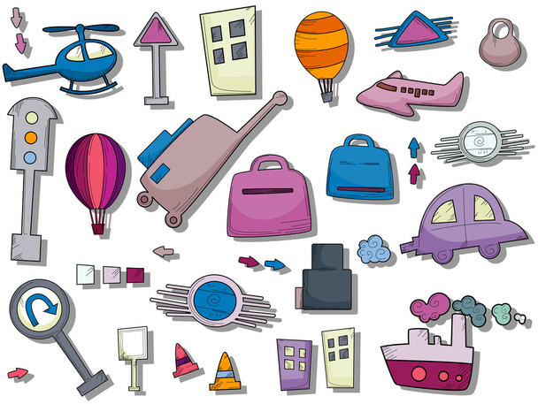 Travel / Transportation Icons - Vector, Image