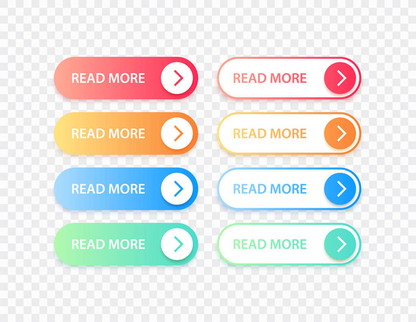 Big collection buttons Read More. Different gradients colorful button set. Web icons. Vector illustration. - Vecteur, image