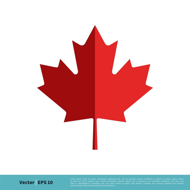 canada simple vector icon isolated on white background    - Wektor, obraz