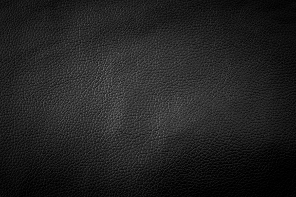 Black leather texture background - Photo, Image