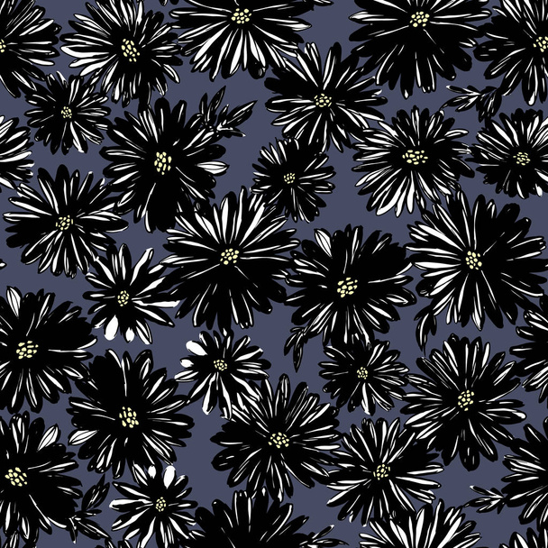 Abstrato flor sem costura material padrão
 - Vetor, Imagem