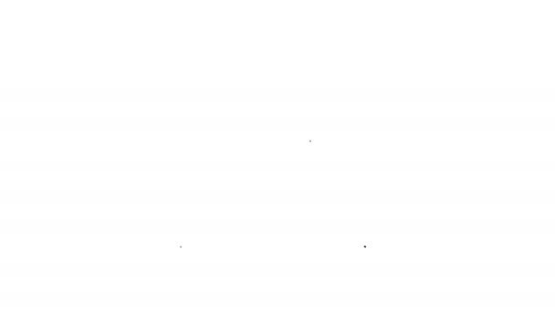 Піктограма лінії чорного схрещеного олівця на білому тлі. Освітній знак. Малювання та освітні інструменти. Шкільний офісний символ. 4K Відео рух графічна анімація
 - Кадри, відео