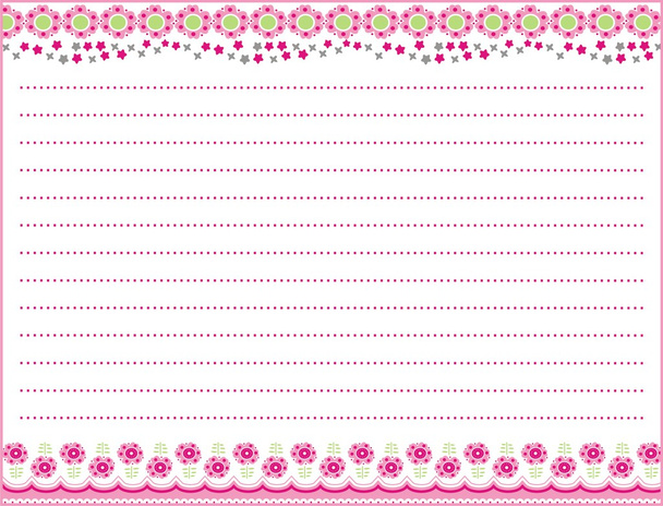 Pink flower paper - Vektor, kép