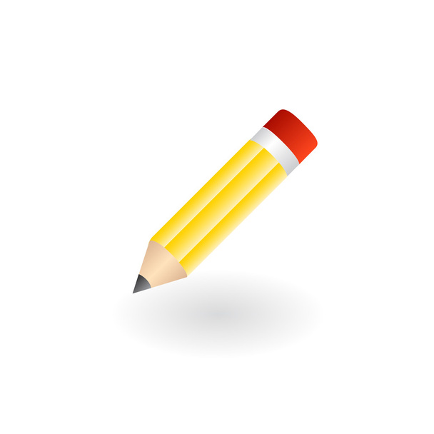 Vector illustration of pencil - Vector, Imagen