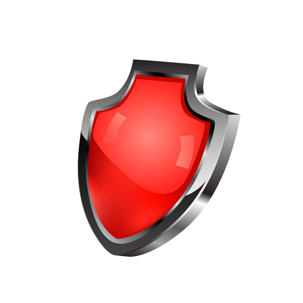 Red shield. Vector - Вектор,изображение