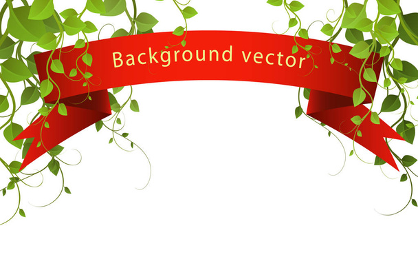 Red banner. vector illustration - Vektor, kép