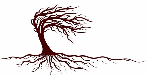 Simbolo di un albero con radici
. - Vettoriali, immagini