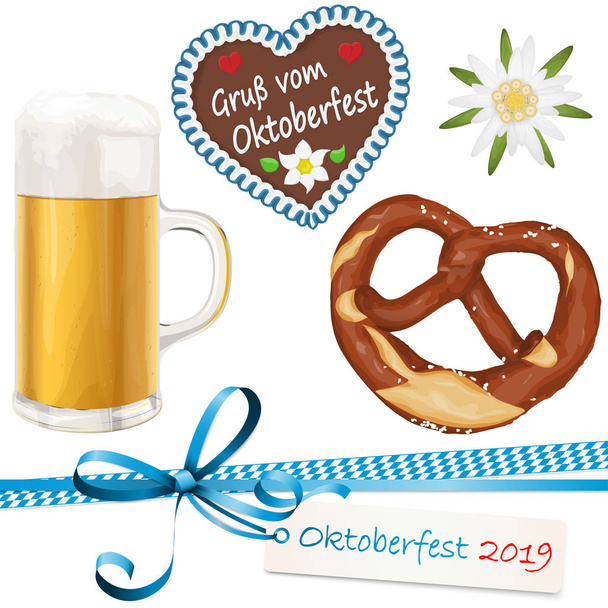 coleção Oktoberfest objetos 2019
 - Vetor, Imagem