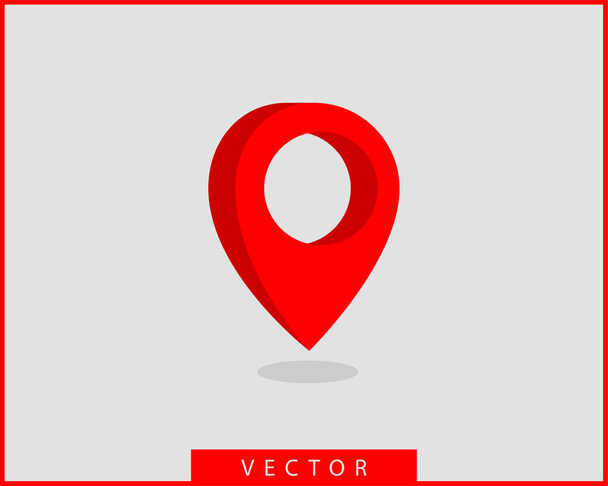 Kaartpictogrammen. Markerings aanwijzer. PIN locatie vector icoon. GPS Navigat - Vector, afbeelding