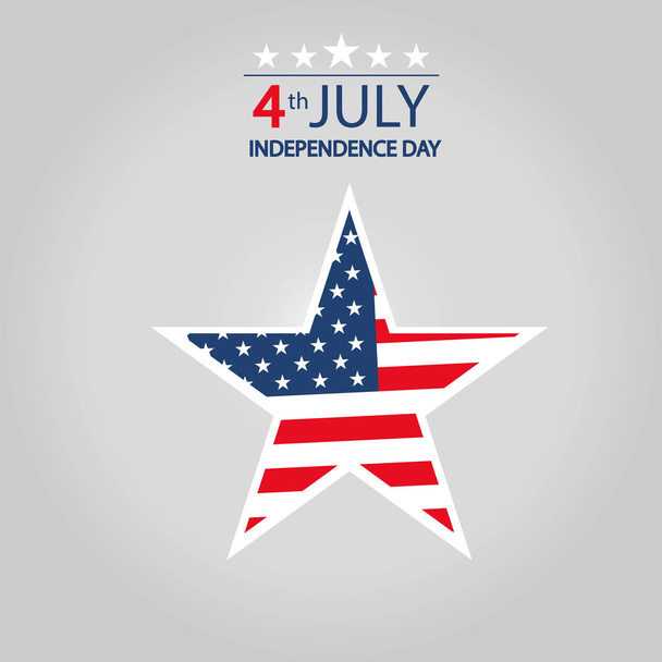 Modern vector illustration of USA Independence Day - Διάνυσμα, εικόνα