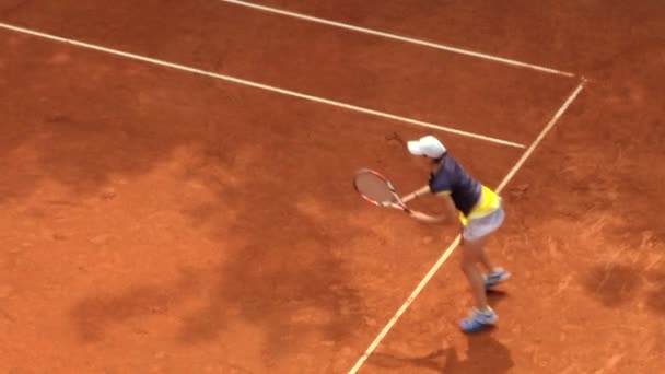 Menina jogo de tênis
 - Filmagem, Vídeo