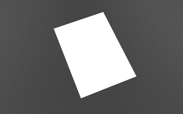 3d render a4 a3 a2 a5 a6 a1 kağıt. Kitap. Katalog Boş Beyaz Kapak şablonu - Fotoğraf, Görsel