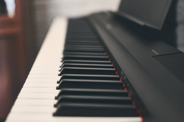 Piano keyboard close up - Foto, Imagem