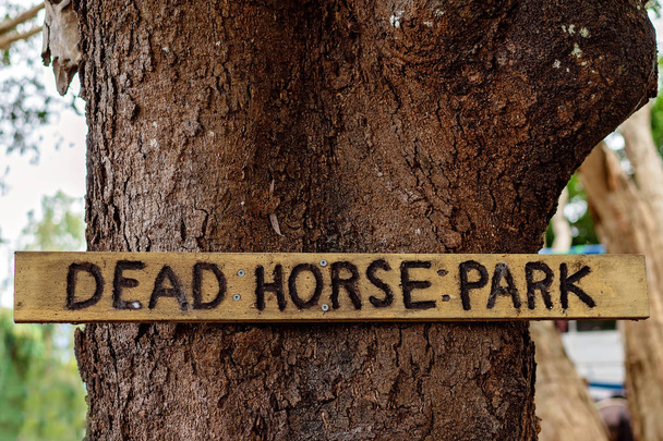 Segnaletica del parco dei cavalli morti
 - Foto, immagini