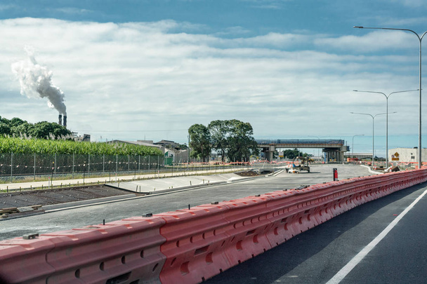 Droga prace u an australijski kraj miasto autostrada - Zdjęcie, obraz