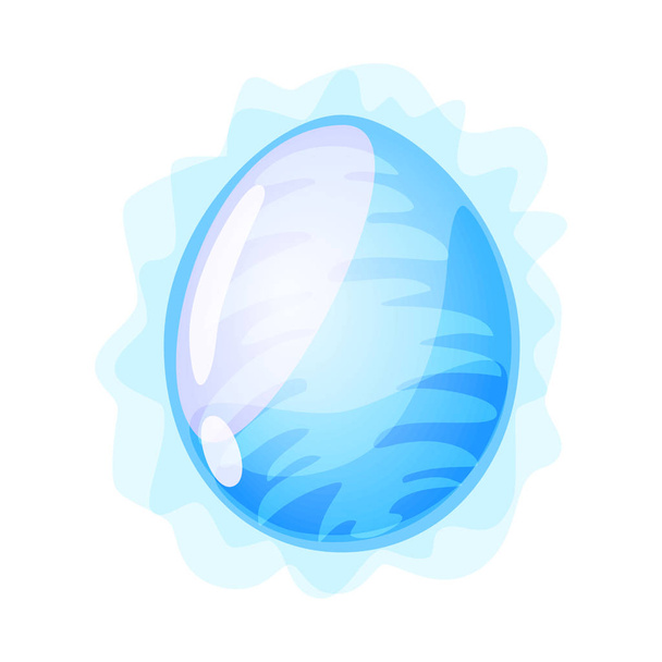 A tojás-és sárkány-szimbólum izolált tárgya. Gyűjtemény a tojás és a víz vektor ikon készlet. - Vektor, kép