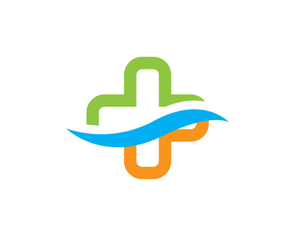 Ilustrace předlohy s logem pro lékařské logo - Vektor, obrázek