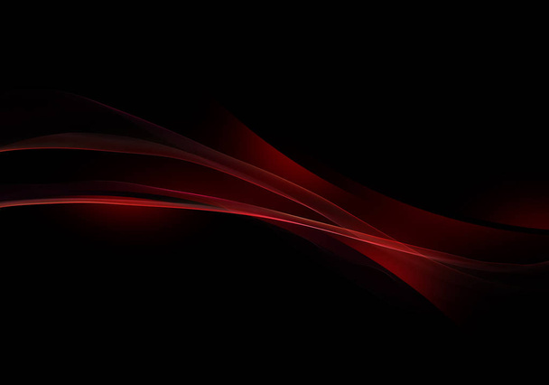 Abstract background waves. Black and red abstract background for wallpaper oder business card - Photo, Image