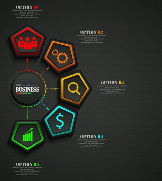 Vector illustratie van info graphics Business template concept - Vector, afbeelding
