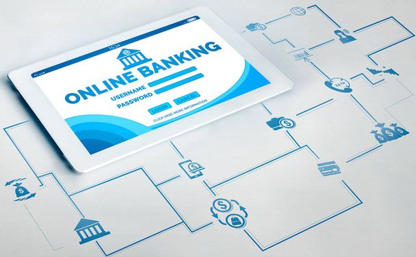 Online-Banking für digitale Geldtechnologie - Foto, Bild