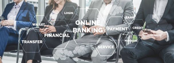 Banca en línea para el dinero digital Technolog
 - Foto, Imagen