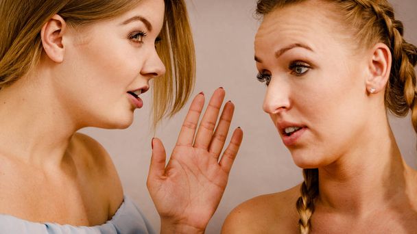Deux femmes adolescentes bavardant
 - Photo, image