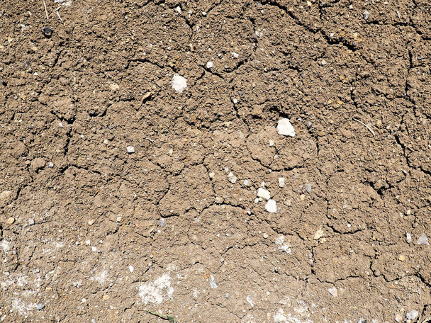 Terrain avec sol sec et fissuré, image de fond, vue de dessus
 - Photo, image