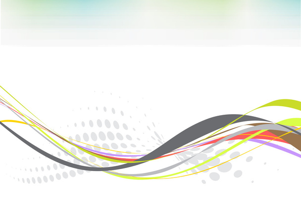abstracte regenboog Golf lijn - Vector, afbeelding