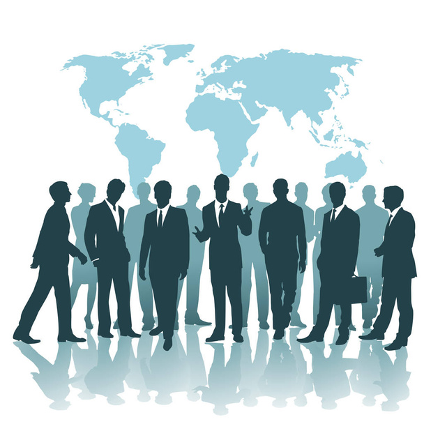 Business team at cooperation - illustration - Photo, Image