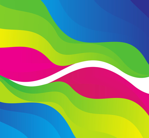 Abstrato arco-íris cores onda
 - Vetor, Imagem