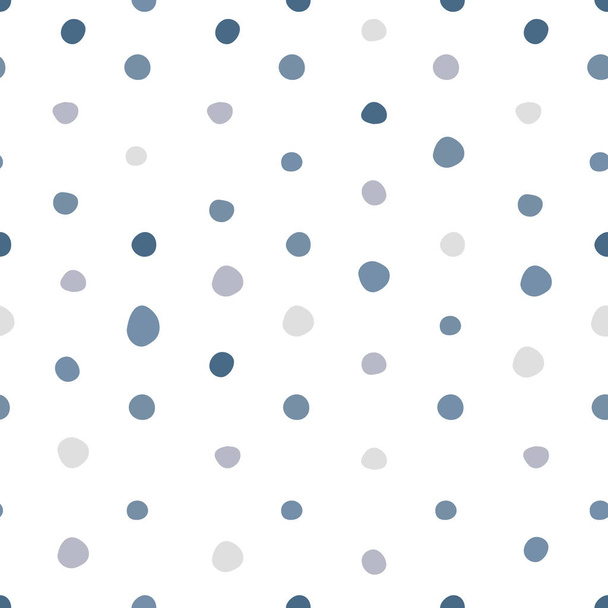 Eenvoudige polka dot naadloze patroon. Scandinavische stijl wallpaper. - Vector, afbeelding