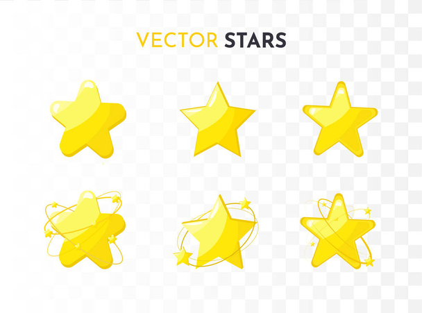 Star icons set. Vector - Vektor, kép