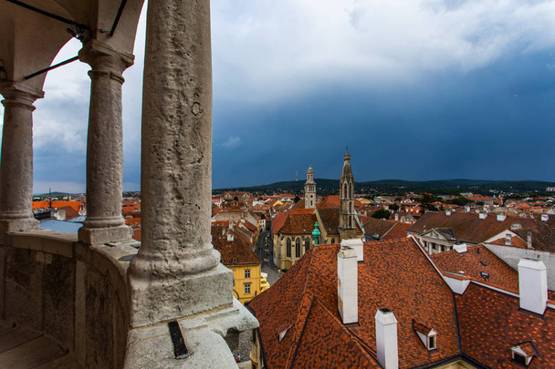 Pohled na Sopron z balkónu požární hlídky - Fotografie, Obrázek