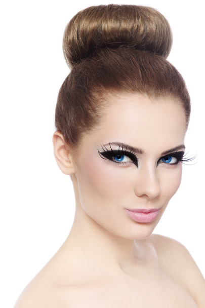 Make-up and hairstyle - Foto, Imagem