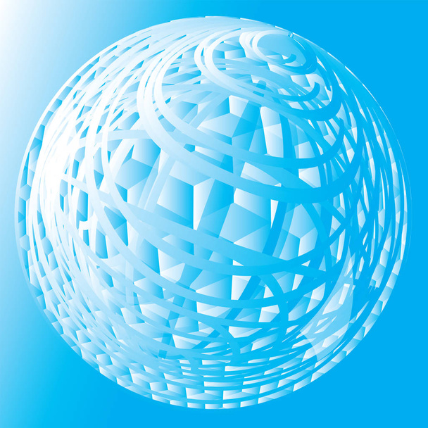 Segno astratto vettoriale a forma di sfera
 - Vettoriali, immagini