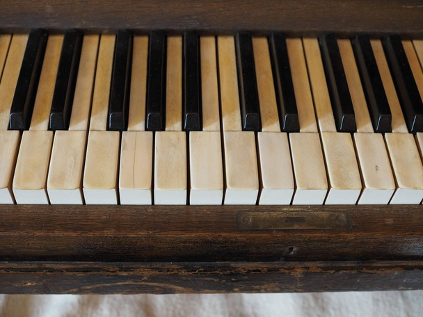 detail of piano keyboard keys - Photo, Image
