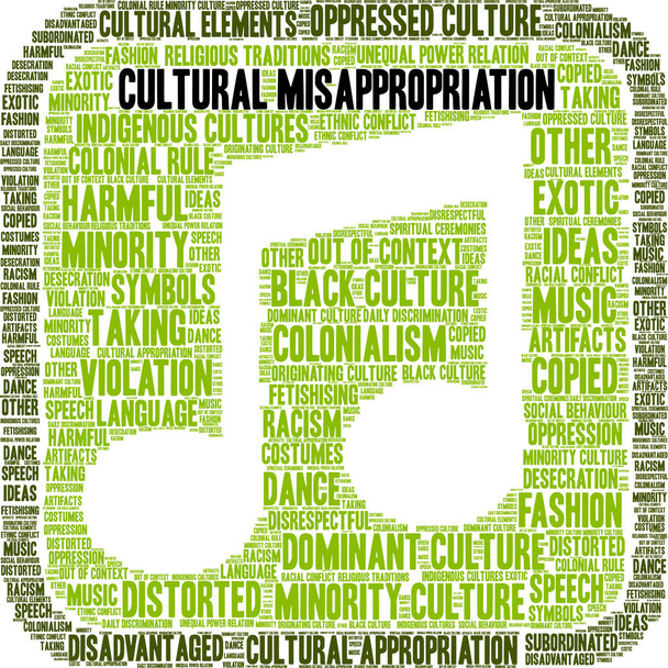 Cultural Misappropriation Word Cloud - Vector, Image