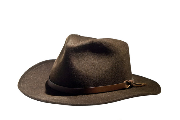 Sombrero fedora vintage en blanco
 - Foto, imagen